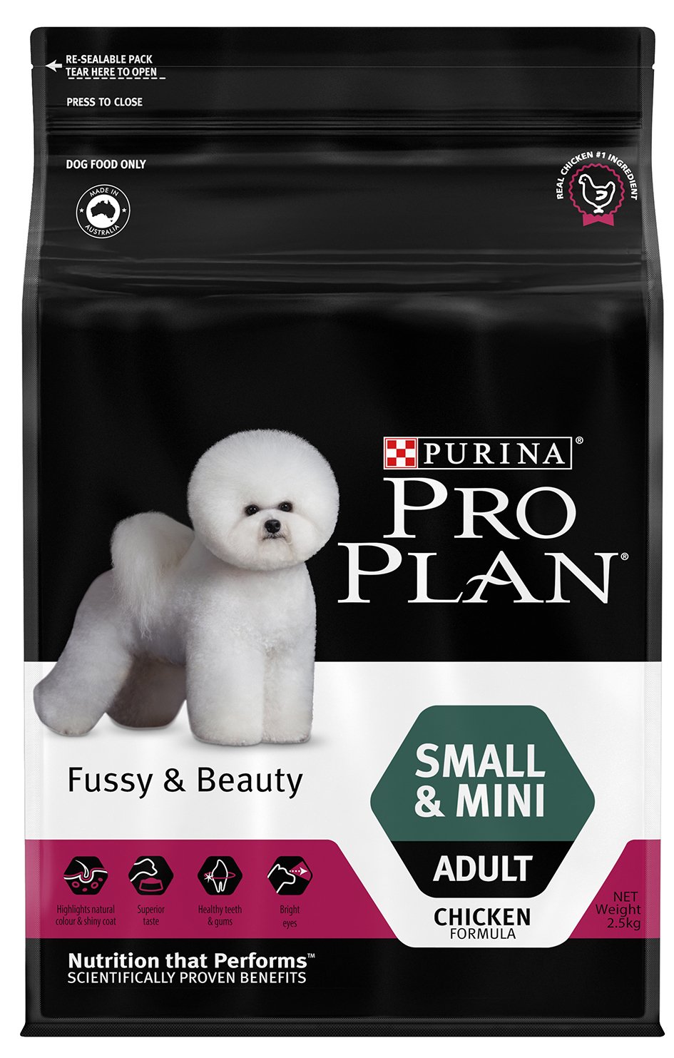 Purina Adult Dog Small And Mini Fussy And Beauty 2.5kg